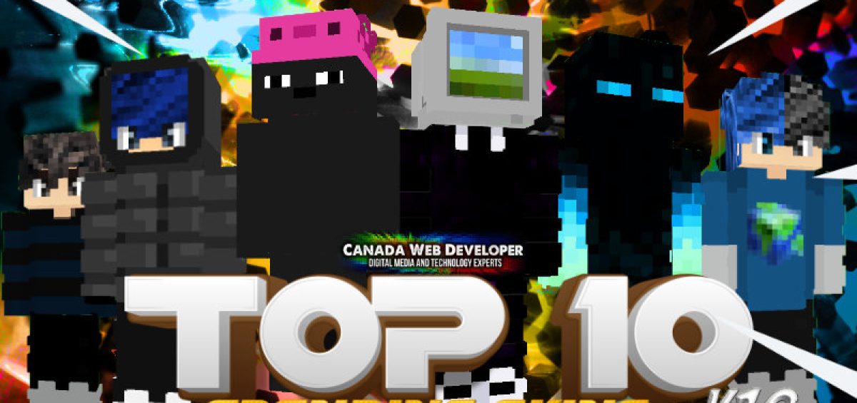 Looking for a fresh style? These skins will blow you away! Here is the 10th release of Top 10 for Minecraft! For all gamers. 10 HD (128px) skins including: - 9 trending outfits - 1 exclusive free skin by: Dannny0117 Created and Published by: Dannny0117 + Canada Web Developer. Open up the Marketplace on your Minecrafting device and download.